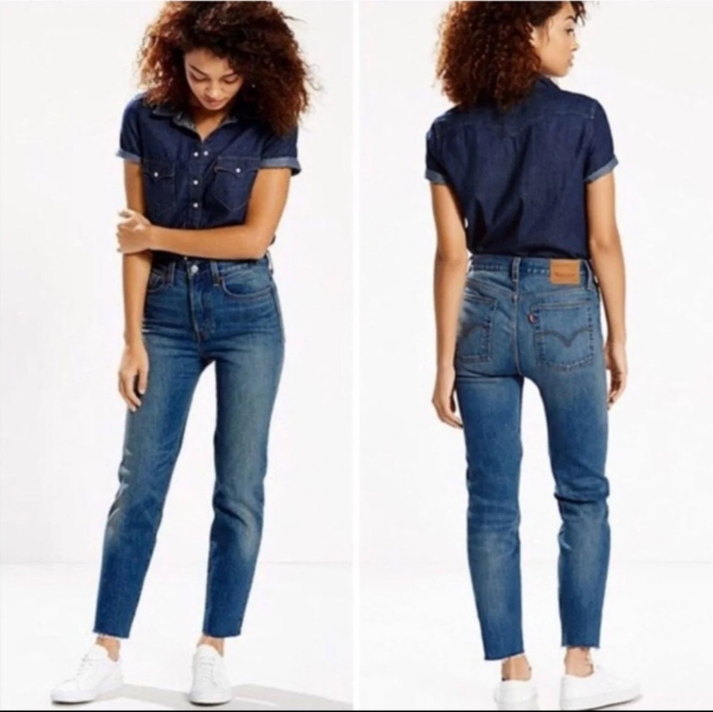 Levis wedgie White Oak Cone jeans 27